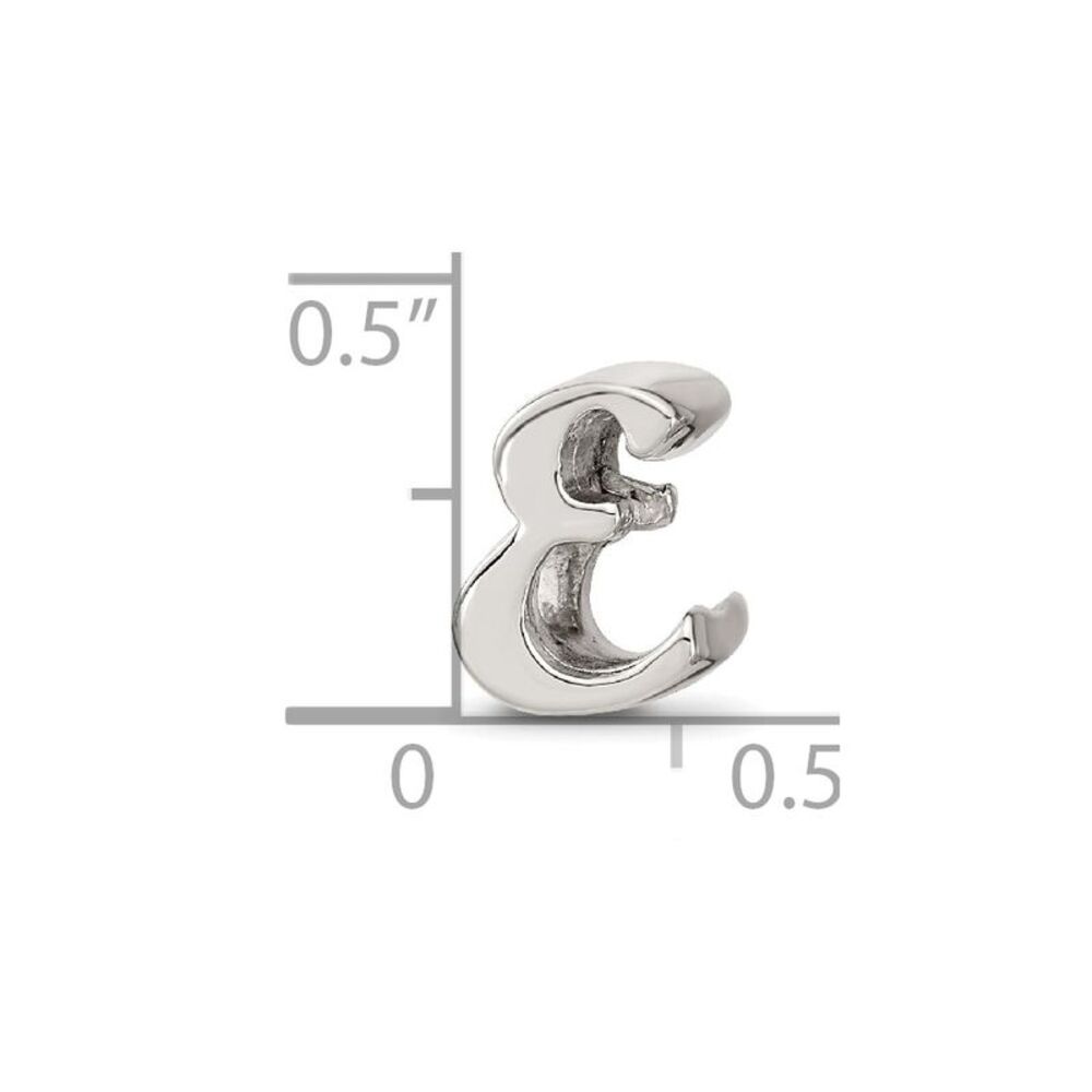 Kazi Luxury Sterling Silver Reflections Letter E … - image 5